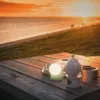 Mini LED Tischlampe kabellos IP54 Tischleuchte Akku Produktbild-Vorschau 7
