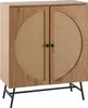 Kommode in Eiche Nachbildung 80 cm Sideboard mit 2 Türen Produktbild-Vorschau 6