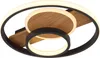 Design plafondlamp Pikara zwart met hout Productafbeelding-voorbeeld 1