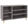 vidaXL Schuhregal Grau Sonoma 102x36x60 cm Holzwerkstoff - Produktbild-Vorschau 2