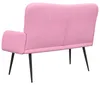 vidaXL Divano a due posti rosa 115 x 61 x 87 cm in tessuto Anteprima dell’immagine prodotto 7