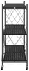 vidaXL Lagerregal auf Rädern Schwarz 71 x 34 x 88 cm Stahl Produktbild-Vorschau 5