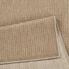 Outdoor Teppich Wetterfest Balkon Terrasse Braun 150x150 cm Produktbild-Vorschau 5
