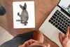 MuchoWow® Mauspad Mousepad Eine kratzende Sphynx auf weißem Produktbild-Vorschau 3