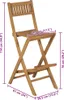 vidaXL Klappbare Garten-Barhocker 2 Stk. Massivholz Teak Produktbild-Vorschau 7