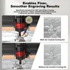 Comparison of CNC machining results with and without an air-cooled cooling kit. Produktbild-Vorschau