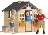 Outsunny Spielhaus für Kinder Holz Kinderspielhaus mit Produktbild-Vorschau 1