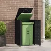 vidaXL Box na odpadky pro 1 odpadkový koš černý 69x79x117 Náhled obrázku produktu 3