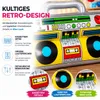 Aufblasbarer Retro Ghettoblaster ca 45 x 42 cm – Hip Hop Produktbild-Vorschau 4