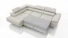 Couchgarnitur ELON Stoff Taupe mit Schlaffunktion Ottomane Produktbild-Vorschau 2