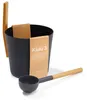 SET> KOLO Sauna Kübel 3 + Kelle, schwarz Produktbild-Vorschau 1