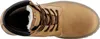 A top-down view of a tan boot with brown laces and white fur lining. Produktbild-Vorschau