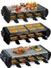 Raclette für 8 Personen 4 Platten | heißer Stein | 1200W | Anteprima dell’immagine prodotto 10