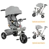 Dreirad 4in1 Kinderdreirad mit Schubstange,Buggy Fahrrad Produktbild-Vorschau 4