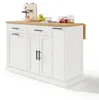Kücheninsel 120x45(70)x93, Rollen, klappbare Arbeitsplatte, Produktbild-Vorschau 10