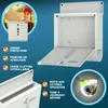 Monzana Boîte aux lettres murale XXL acier zingué blanc Voir les images du produit 3