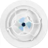 A top-down view of a white, circular, multifunctional USB mini ultrasonic dishwasher cleaner with blue accents in the center. Podgląd zdjęcia produktu