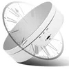A white rotating display stand with a clock face overlay. Náhled obrázku produktu