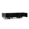 TV Schrank Schwarz Holz Modern mit 4 Türen, MDF, B160 x T40 Produktbild-Vorschau 12