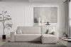 VENASI Ecksofa mit Schlaffunktion Hugo L, Beige Cordstoff Produktbild-Vorschau 2
