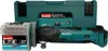 A Makita cordless multi-tool kit is displayed with its case and accessories. Produktbild-Vorschau