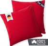 Blumtal Kissenbezug 50x50 cm (2er Set Kissenbezüge) - Rot - Produktbild-Vorschau 2