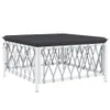 vidaXL 9-tlg. Garten-Lounge-Set mit Kissen Weiß Stahl -  Produktbild-Vorschau 7
