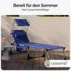 CASARIA® Sonnenliege Bari klappbar Wetterfest mit Dach Produktbild-Vorschau 2