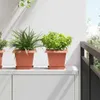 vidaXL Quadratischer Blumentopf 6 stk. Ziegelrot 20 x 20 x Produktbild-Vorschau 2