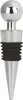A silver and black wine stopper on a white background. Produktbild-Vorschau