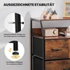Cassettiera COSTWAY con 4 cassetti, credenza con 4 cassetti Anteprima dell’immagine prodotto 3