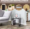eluno 2in1 Beistelltisch aus schwarz-transparentem Acryl Produktbild-Vorschau 2