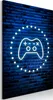 Vlies Leinwandbild - Neon Gamepad 40x60 cm Streetart Produktbild-Vorschau 1