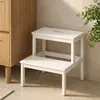 Bambusová stolička se schůdkem KROK, výška 46 cm, bílá Náhled obrázku produktu 7