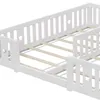Lit double pour enfant avec barrières, en bois massif, Voir les images du produit 9