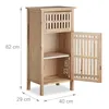 Mobile da bagno 2 scomparti 1 cassetto in legno di noce Anteprima dell’immagine prodotto 4