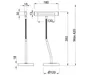 tischlampe Curtis4 Watt 18 x 35 cm Stahl gold Produktbild-Vorschau 7