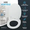 SANILO® WC-Sitz mit Absenkautomatik und Schnellverschluss Produktbild-Vorschau 2