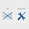 Two icons representing product features: one indicating 'oil-free' and the other 'maintenance-friendly'. Produktbild-Vorschau