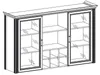 Buffet-Aufsatz Aufsatzschrank Schrank-Aufsatz Produktbild-Vorschau 4