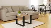 Couchtisch LANCELOT/Schwarz 55x55 Cm Loft Retro Produktbild-Vorschau 3
