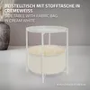ML-Design Beistelltisch rund mit Stoffkorb & abnehmbarer Produktbild-Vorschau 2
