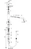 An exploded diagram of a kitchen faucet assembly with numbered parts. Produktbild-Vorschau