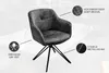 riess-ambiente Drehbarer Design Stuhl EUPHORIA dunkelgrau Produktbild-Vorschau 10