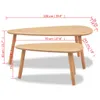 Maison Exclusive - Lot de 2 tables basses en pin massif Voir les images du produit 8