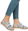 Rieker Damen Sandalette Blau/Bunt Voir les images du produit 57