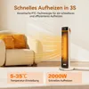 Aigostar 2000W PTC Keramik-Heizlüfter: Energiesparend, Produktbild-Vorschau 5