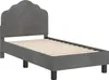 vidaXL Detský rám postele s čelom tmavosivý 70 x 140 cm Náhľad obrázku produktu 4