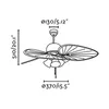 Deckenventilator mit Zugschnur Cuba Gold 132 cm Produktbild-Vorschau 8