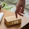 Gingko Wecker Uhr FLIP CCLICK CLOCK bambus Produktbild-Vorschau 2